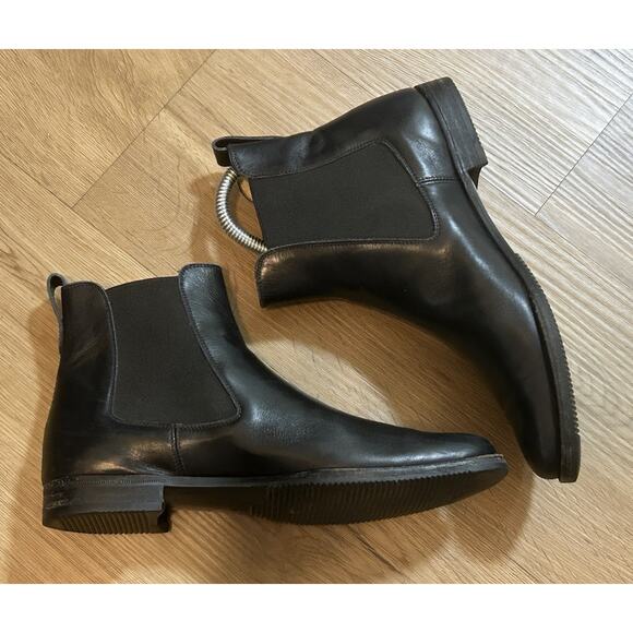 ARTHUR BEREN Women's Black Leather Ankle Chelsea Boots Booties - Size 6 - Picture 1 of 6